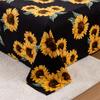 4pcsSunflowers Bed Sheet Set Floral Print Bed Sheets Yellow Flowers Pattern Sheets Sunflowers Oil Painting Sheet Set for Adults