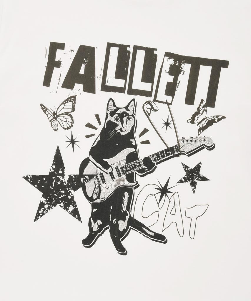 FALLETT Rock Star Nero Short Sleeve Tee White