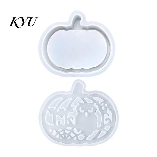 Pumpkin Box Mold 1 Set Halloween Lampshade Silicone Mold, DIY Hollow Resin Casting Molds Gypsum Cement Epoxy for Crafts Handmade