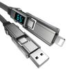 Digital Display 4 In 1 PD 240W USB Type C Data Cable Fast Charging For iPhone 15 Samsung Xiaomi Redmi OPPO Cable Fast Charger