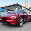 Front Fog Lamp Eyebrow Wind Knife for Tesla Model Y Juniper 2025 Piano Black Fog Lamp Trim Carbon Look Blade Trim Bodykits