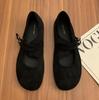 Novelty Split Toe Flat Shoes Woman Leather Mary Jane Shoes Japanese Trotters Flats Ankle Bele Tabi Ninja Loafers Women Ballet
