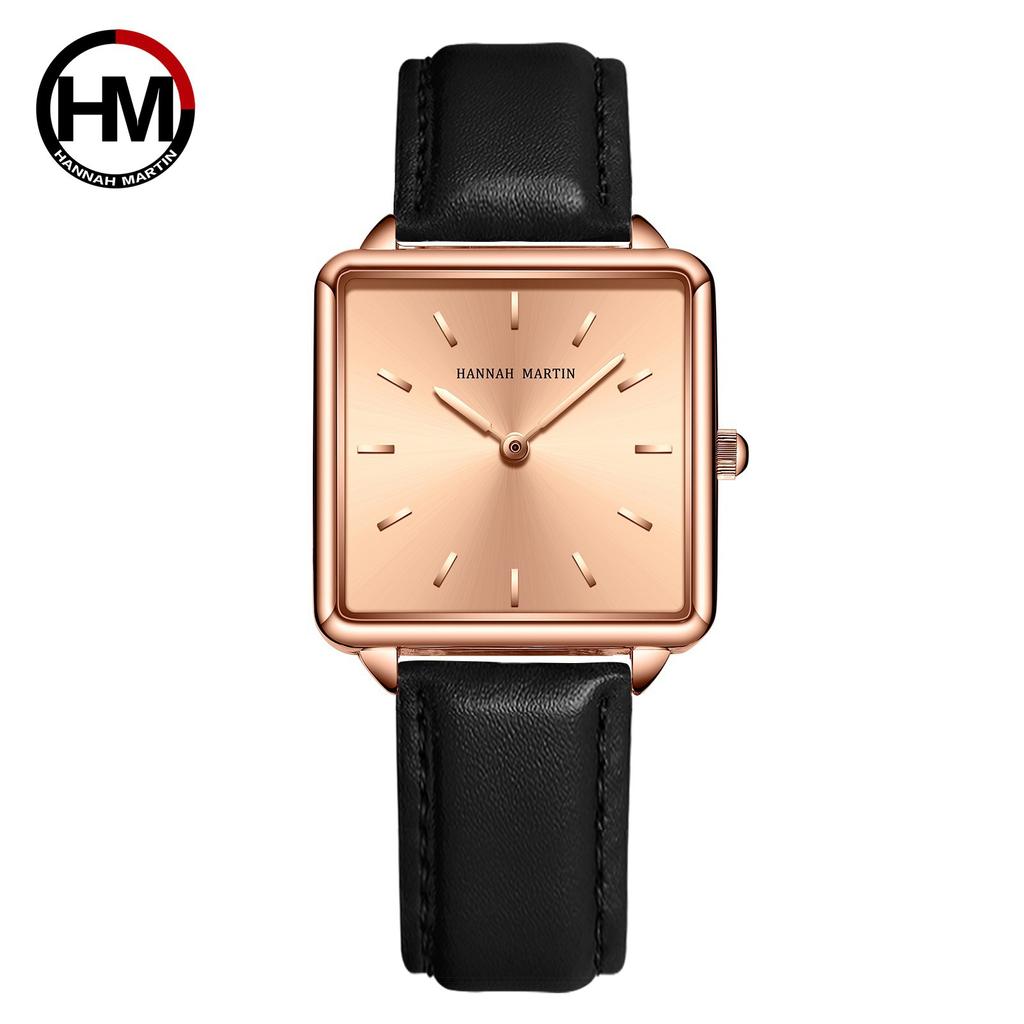 Women's Rose Gold Steel Band Quartz Watch Japanese Movement Simple Dial Women's Watch