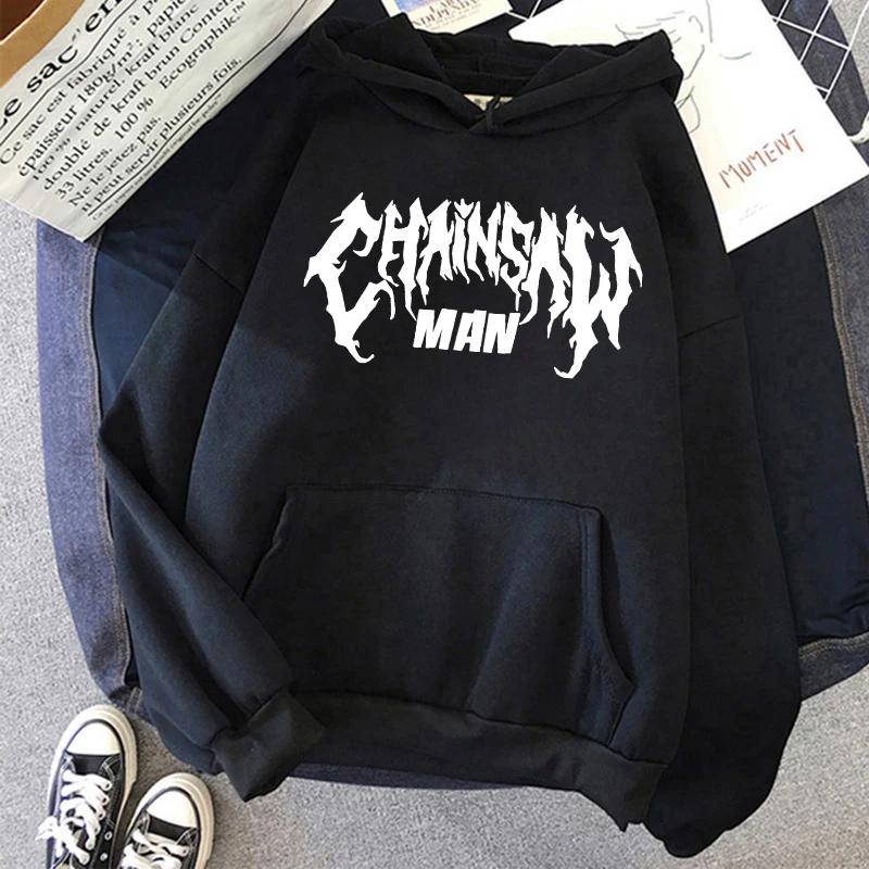 Motorová pila Anime Dámské Mikiny s kapucí s klokaní kapsou Harajuku Dámský Rukáv Pulovr Ležérní Streetwear Oblečení Topy Estetické Oblečení