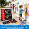 12-288 Colors Acrylic Paint Pen Markers Acrylic Felts Brush Tip Paint Markers for Wood Rock Painting Canvas Gift DIY Crafts Art