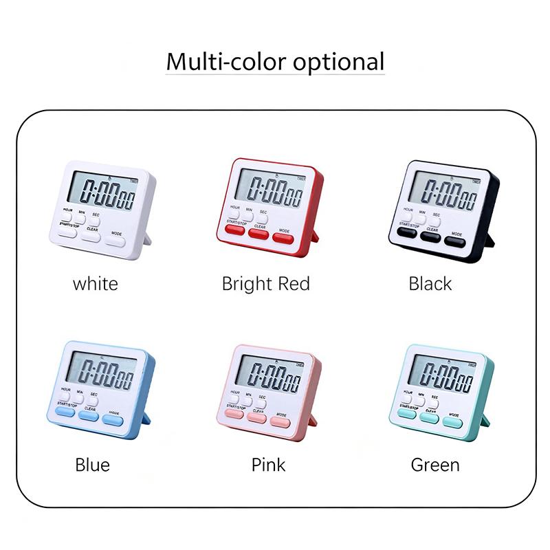 Digital Display Cooking Alarm Clock Kitchen Timer Sleep Stopwatch Clock House Countdown Kids Student Learning Time Manager