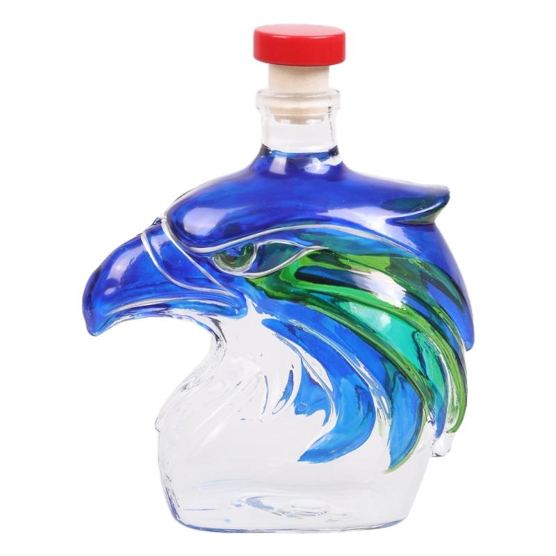 Premium Whiskeys Aerators Gift Set For Football Fan Feature Intricate Seahawk Sculpture And Durable Glass Construction
