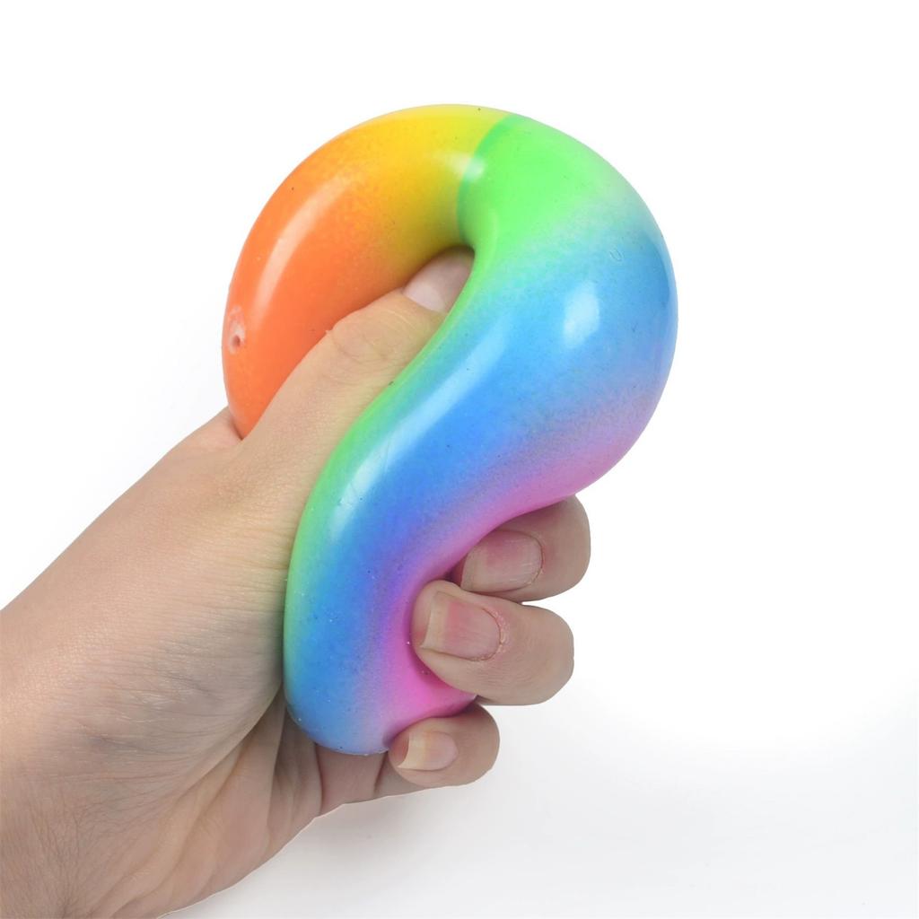 9cm Gradient Flour Ball Pinching Music Slow Stress Relieving Toy Soft Rubber Squeezing