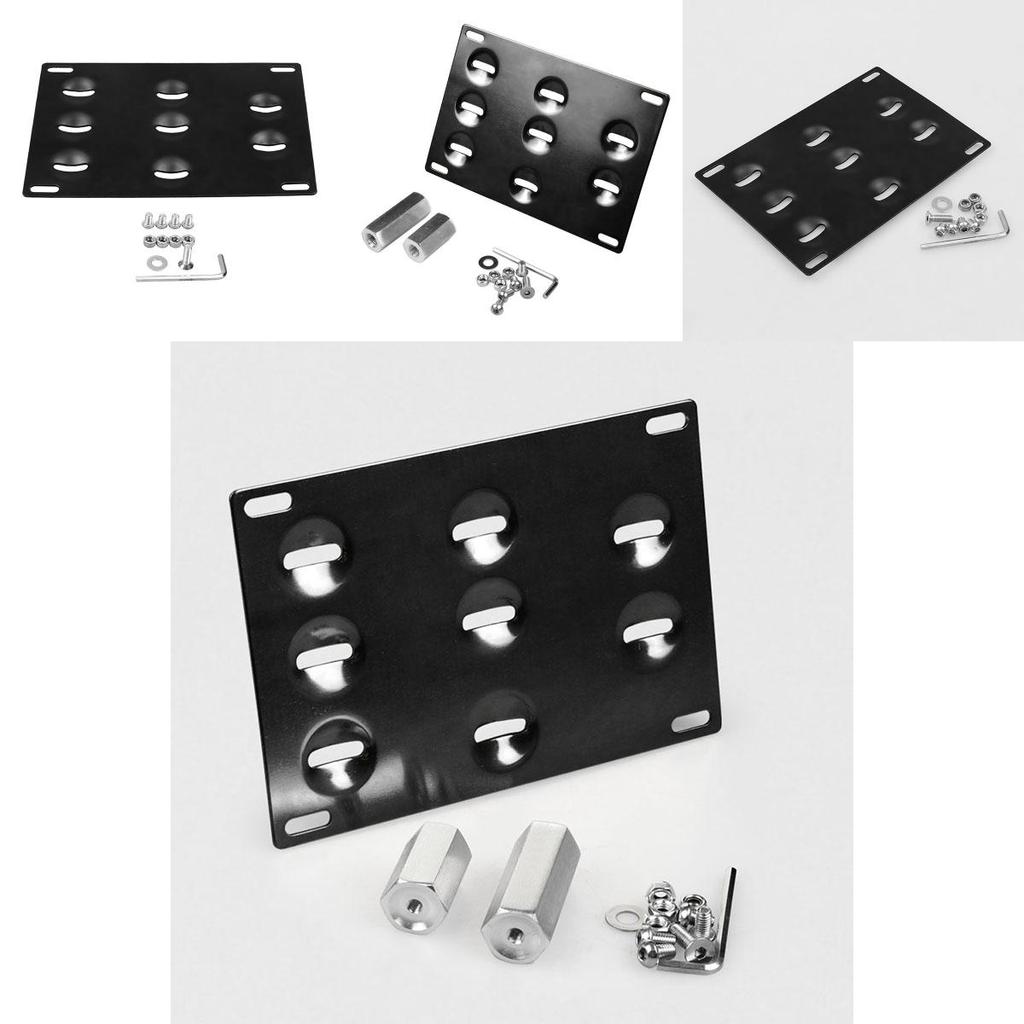 Mount License Plate Bracket Bumper Tow Hook For Mercedes C E S M Glk Gla Class