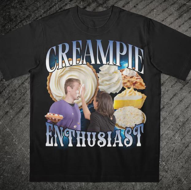 Funny Cream Pie Enthusiast T-Shirt, Gen Z Dank Memes S