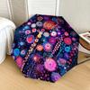 1pc Floral Mandala Artwork Umbrella with Plastic Handle,Suitable for All Seasons Home Travel Outdoor UmbrellaDD1643