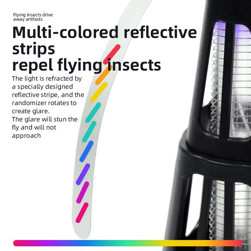 Qualitell 2-in-1 Smart Pest Control Table Fan Portable Outdoor Kitchen Fly Repellent and Bug Killer Lamp Food Protector