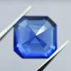 Natural Blue Ceylon Sapphire 10ct Square Cut Flawless Certified Loose Gemstone