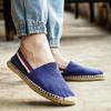 Heißer Verkauf Mode Blau Herren Sommer Schuhe Atmungsaktive Canvas Slipper Schuhe Herren Slip-on Casual Flache Schuhe für Herren Espadrille hombre