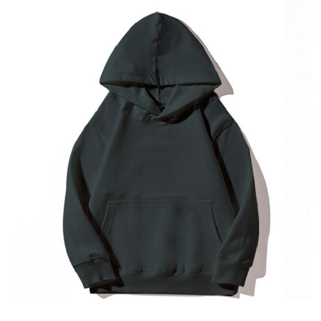 Children's Boys' Fashion Solid Color Pullover Casual Round Neck Hoodie