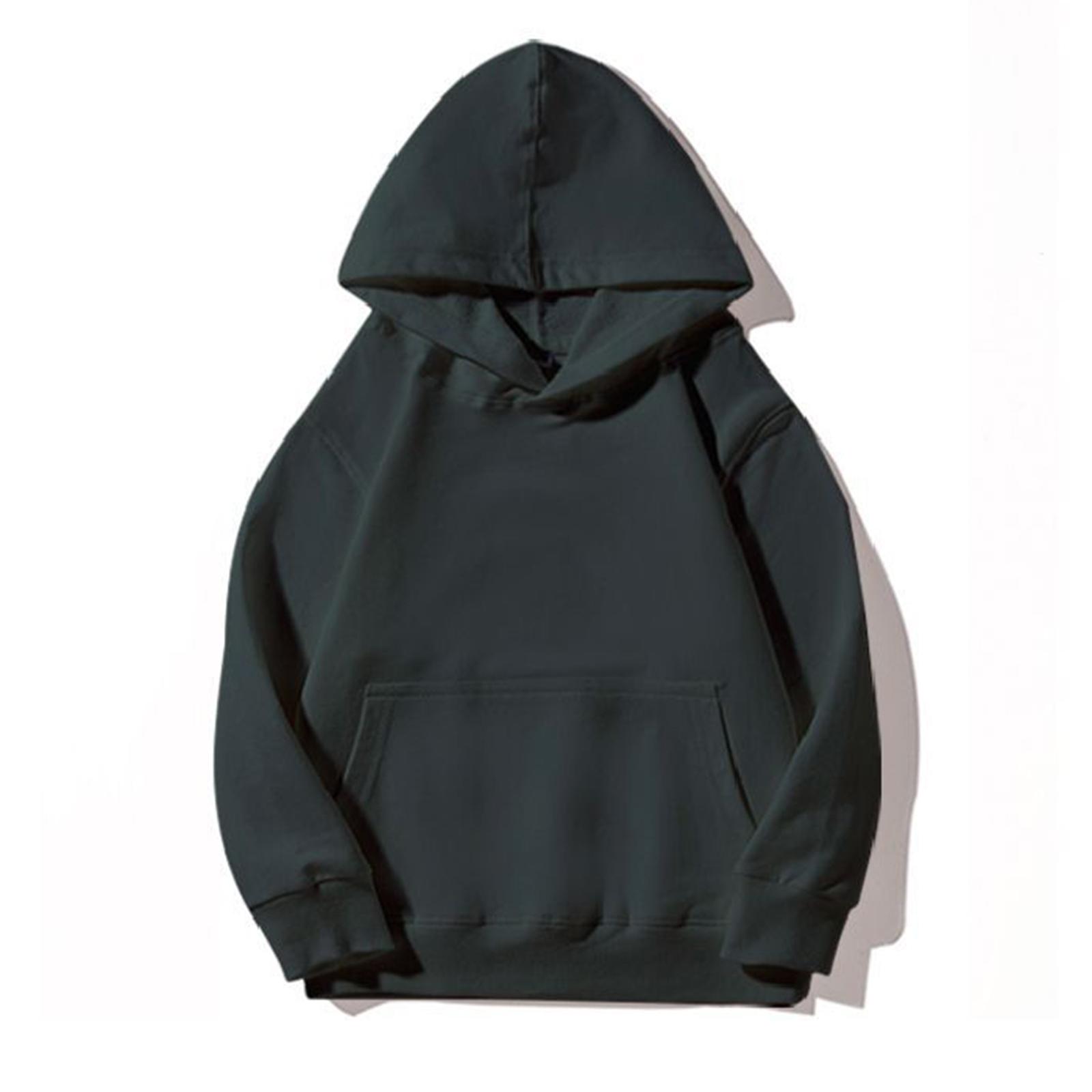 

Children s Boys Fashion Solid Color Pullover Casual Round Neck Hoodie 110