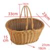 Woven Picnic Vegetables Fruit with for Dining Room Park Hiking