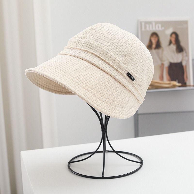 

Солнцезащитная шляпа-панама в корейском стиле Рут: Модная, универсальная солнцезащитная шляпа для весны и лета One Size грязно-белый