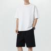 Men's Trendy Cotton Summer Two-Piece Set: Round Neck T-shirt & Casual Shorts