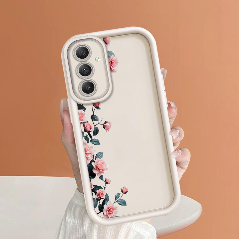 Weiches Silikon-Telefongehäuse mit quadratischem Leiterdruckmuster, vollständige Abdeckung, Kamera, stoßfestes Schutzgummigehäuse für Samsung