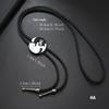 Mens Adjustable Leather Cord Bolo Tie with Enamel Metal Badge Pendant Western Rodeos Outfit Shirt Chain Necktie Necklace