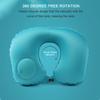 Press On Inflatable Pillow To Relax Neck Travel U-shaped Pillow Foldable and Portable with Leak Proof Device Ordinary U-shaped