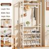 Compact Shoe & Clothes Rack for Dorm or Rental Spaces - Multi-Layer Narrow Design