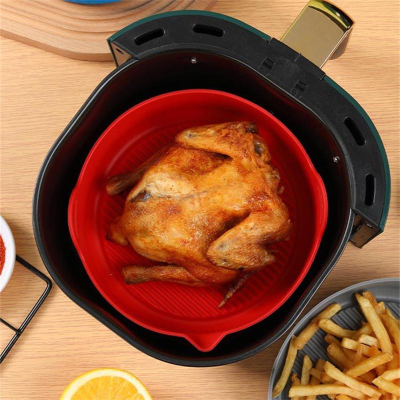 Silikonová vzduchová fritéza Silikonová nádoba Košík na pečení Plech na pečení Pizza Grilovací pánev na smažené kuře Náhradní příslušenství ke grilovací pánvi