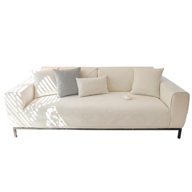 Wasserdichtes Sofakissen für vier Jahreszeiten, universell, rutschfest, einfarbig, Haustier-Urin-Isolierung, Sofabezug, Schonbezug, kratzfestes Chenille-Kissen