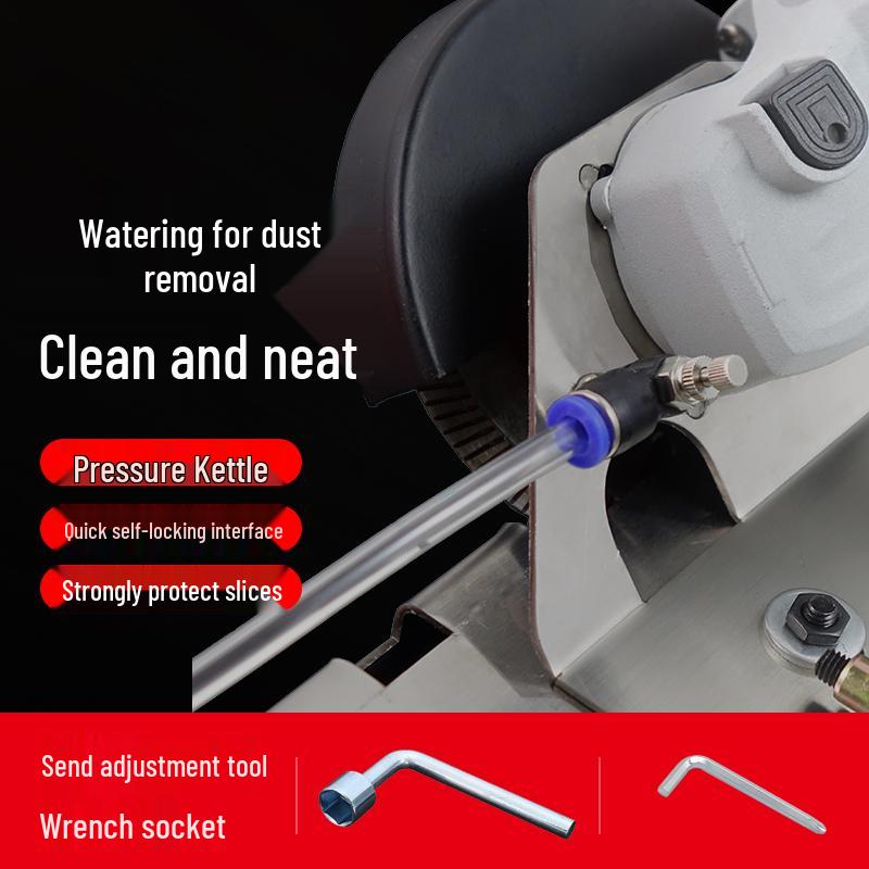 Compact Dust-Free Angle Grinder & Chamfering Tool for Tile and Rock Slabs