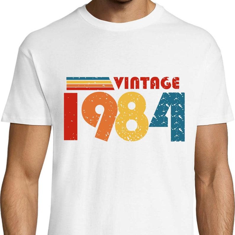 40th Birthday T-shirt 1984 Tshirt Birthday Souvenir Unisex for Unisex Happy Birthday T Shirt Retro Style TEE Gifts CONTTON Camisas