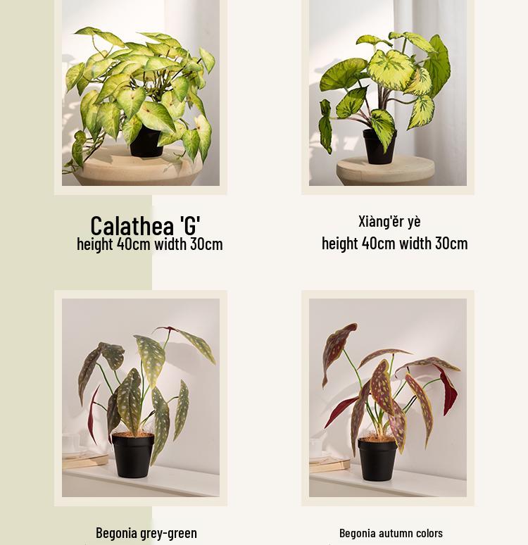 Artificial Green Plants for Indoor Decor – Potted Ornaments for Living Room or Coffee Table