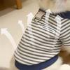 Color-Blocked Dog Two Legged Clothes Stylish and Cool Cat Vest Pet Apparel Dog T Shirts  Leash Use