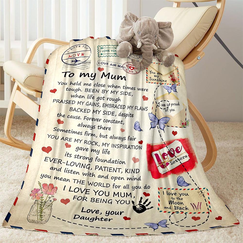 Love Letter To Daughter Blankets Are Suitable for Living Rooms,making Them an Ideal Choice for Outdoor Travel and Gifts.