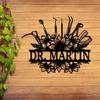 Custom Dental Metal Wall Art Surname Sign Home Door Decor