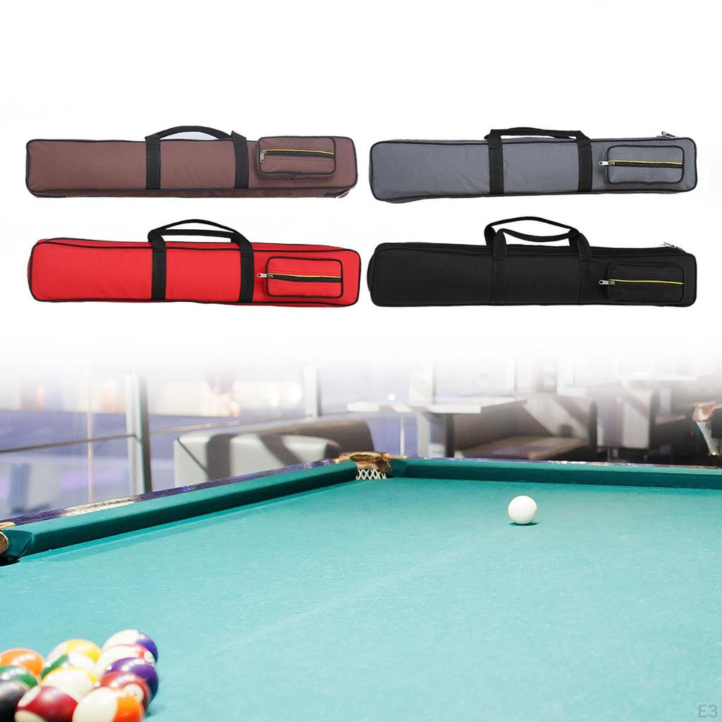 Portable Handle Anti Scratch Sleek Adjustable Shoulder Strap Holds 2 Cues 1/2 Jointed