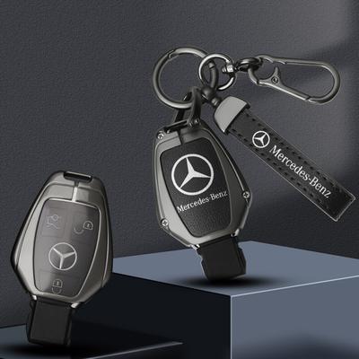 AAUV1 Car Key Case Cover Shell Fob For Mercedes Benz A B C E GL S GLA GLK CLS Class AMG W204 W205 W212 W463 W176 Keychain Accessories
