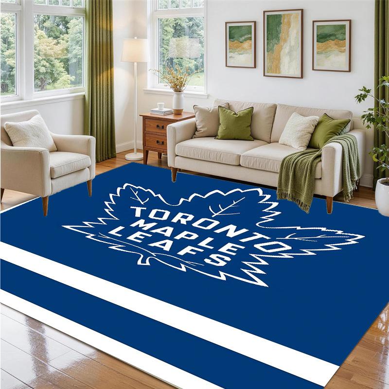 Toronto Maple Leafs Design Kristalfluweel Tapijt Zacht Decoratief Mat voor Slaapkamer Entree