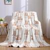 Blush Süßer Bär & Schleife Flanelldecke Warm Weich Halloween Weihnachten Sofa Warm Gemütlich Dekorative Deko Geschenk Für Alle Jahreszeiten