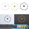 Decorative Number Wall Clock DIY Frameless Large 3D Mirror er Watches for Decorations
