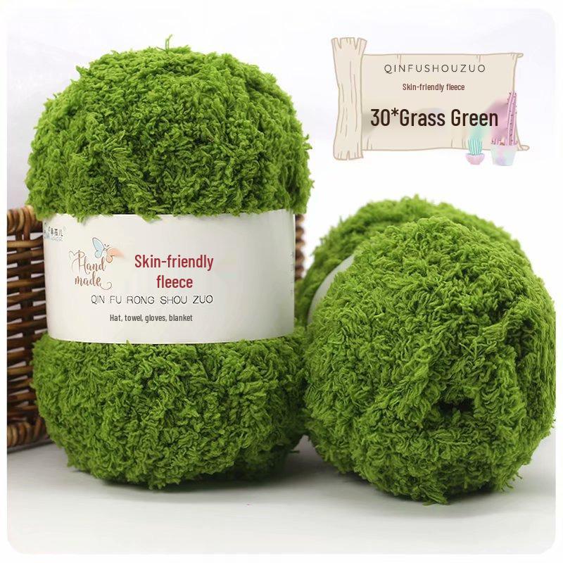 50g Fluffy Coral Velvet Yarn: Skin-Friendly, 3-Strand for DIY Knitting, Hand-Knitted Scarves & Crafts