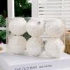 6Pcs 8cm Christmas Ball Ornaments Glitter Xmas Balls Tree Hanging Decor For Holiday Wedding Party Supplies New Year Gift Navidad