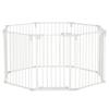 Recinto per Cuccioli 8 Pezzi, Pieghevole 60 x 76 cm Recinto Gioco per Cuccioli con Porta, Cancello per Cani di Taglia Piccola e Media, Recinzione per Porte, Camini, Scale