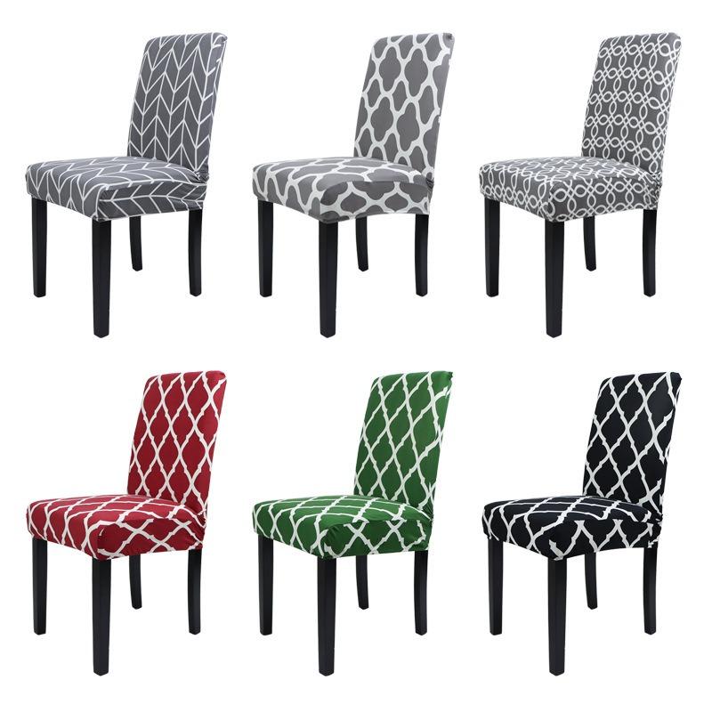

Printed Chair Cover Washable Large Elastic Kitchen Chair Cover Elastic Seat Cover Suitable for Restaurants and Hotels