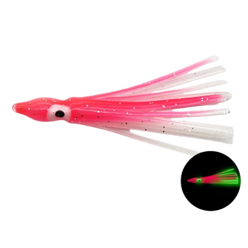 50Pcs Trolling Skirt Lures Glow Fishing Baits Fishing Tackle Baits Squid Skirts Artificial Baits Fishing Lures