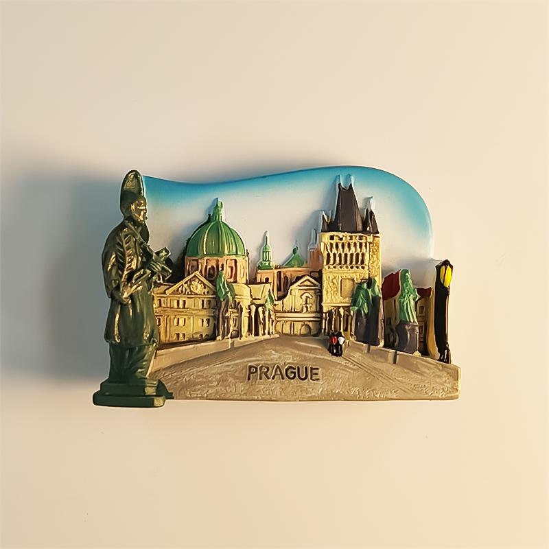 Nordeuropa Dänemark Kopenhagen 3D Stereoskopisch Tourismus Souvenirs Harzmalerei Dekoration Zuhause Kühlschrankmagnete