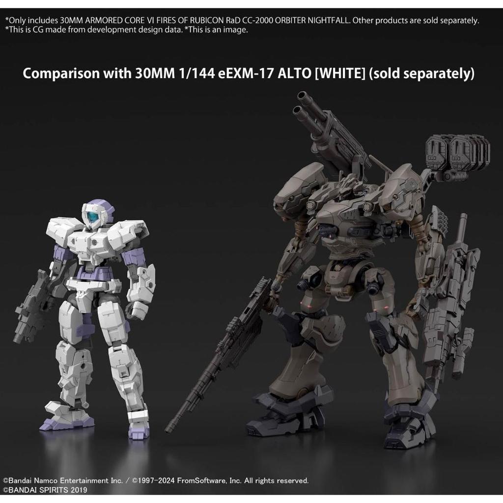 Used 30MM ARMORED CORE VI FIRES OF RUBICON RaD CC-2000 ORBITER Nightfall