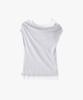 MONGDOL Double Layered One-Shoulder T-Shirt Sky Blue Mdts093Skyblue