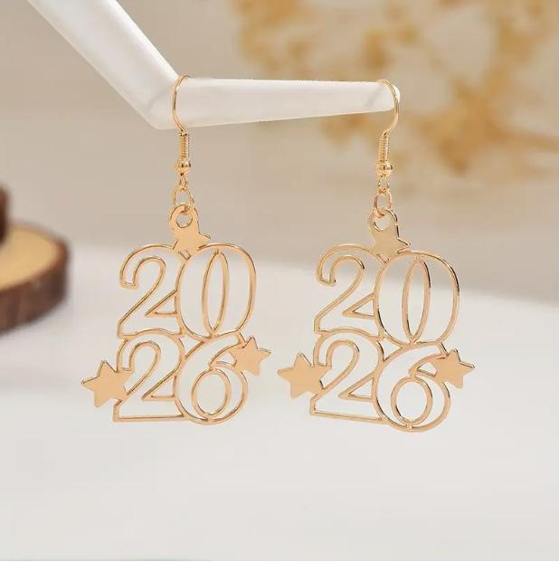 

Elegant Golden-Tone Earrings with - Vintage-Inspired, Perfect for New Year S Celebrations, Parties & Gifts,earrings for women