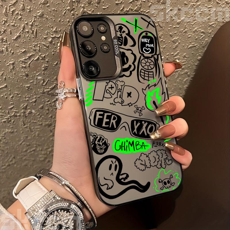 Street Classic Graffiti Print Case For Samsung Galaxy S20 S21 S22 S23 S24 S25 Ultra Plus FE A55 A54 A15 A35 A34 A35 A53 Cover